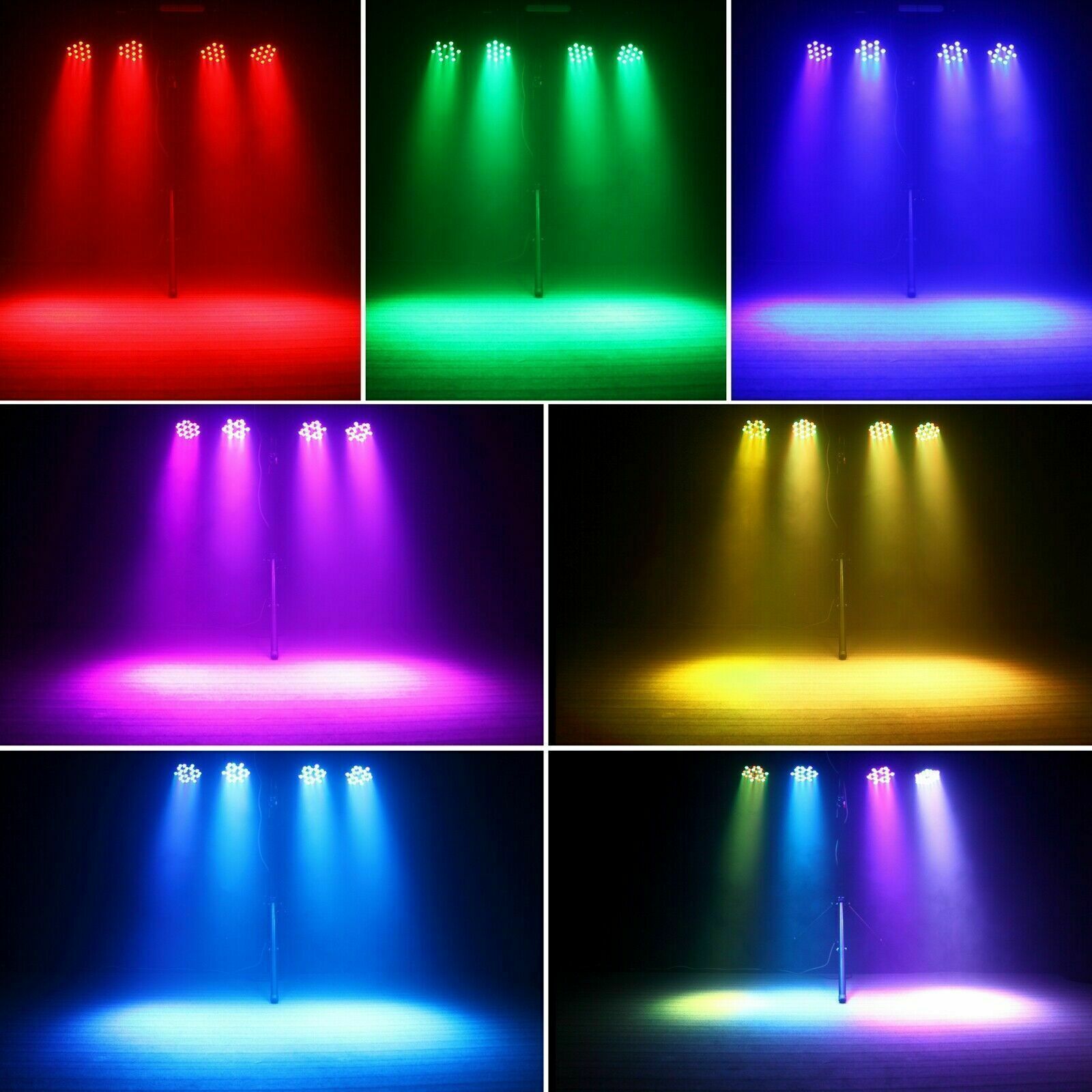 Rechargeable Battery Par 36 LED Wash Stage Light RGB DMX Disco Show Event