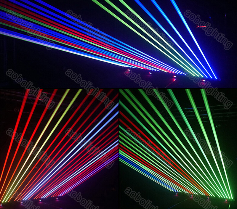 2xFat Beam RGB laser show projector disco 6 eyes Moving Head Bar Laser Projector