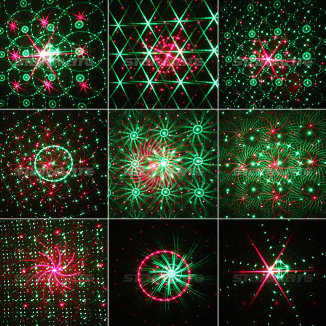 Remote 96 Effect Red Green Laser Blue Led Christmas Decor Stage Light Projector