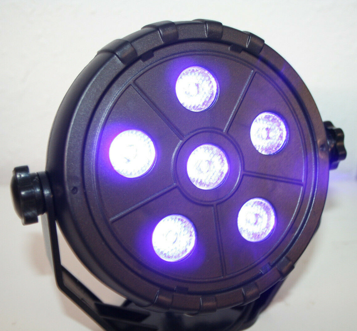 PAR UV 6 LED Black Light portable party DJ indoor USB and UL flashing glow sound