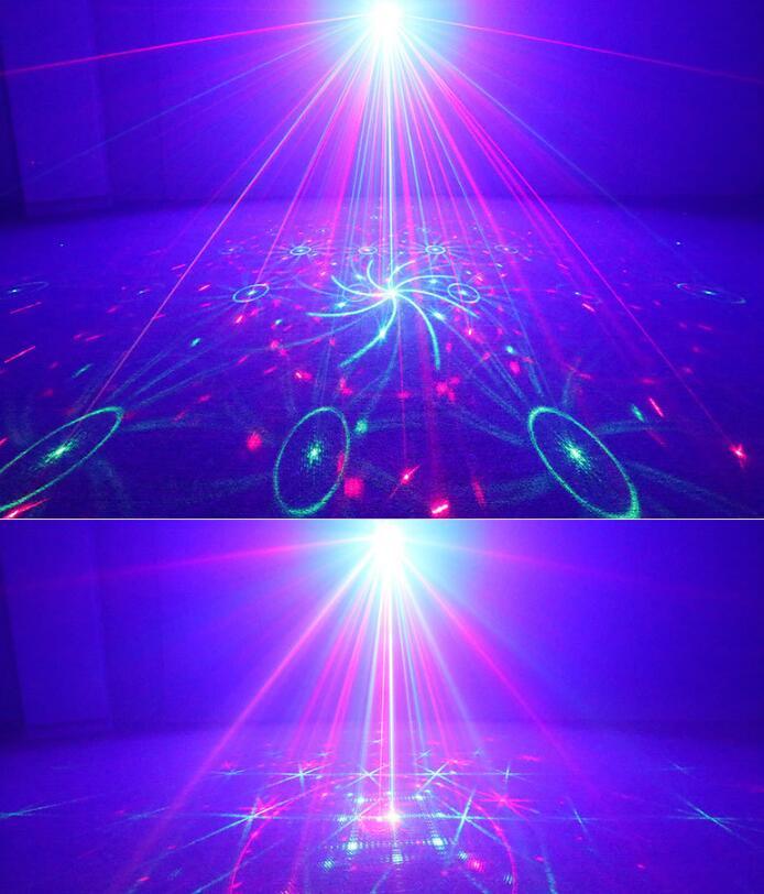Remote 96 Effect Red Green Laser Blue Led Christmas Decor Stage Light Projector