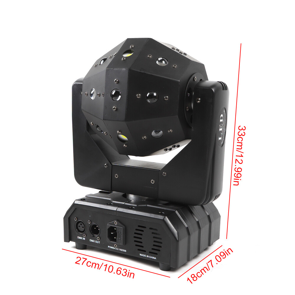 RGBW LED Laser Moving Head Stage Light DMX DJ Disco Party Effect Lighting USA