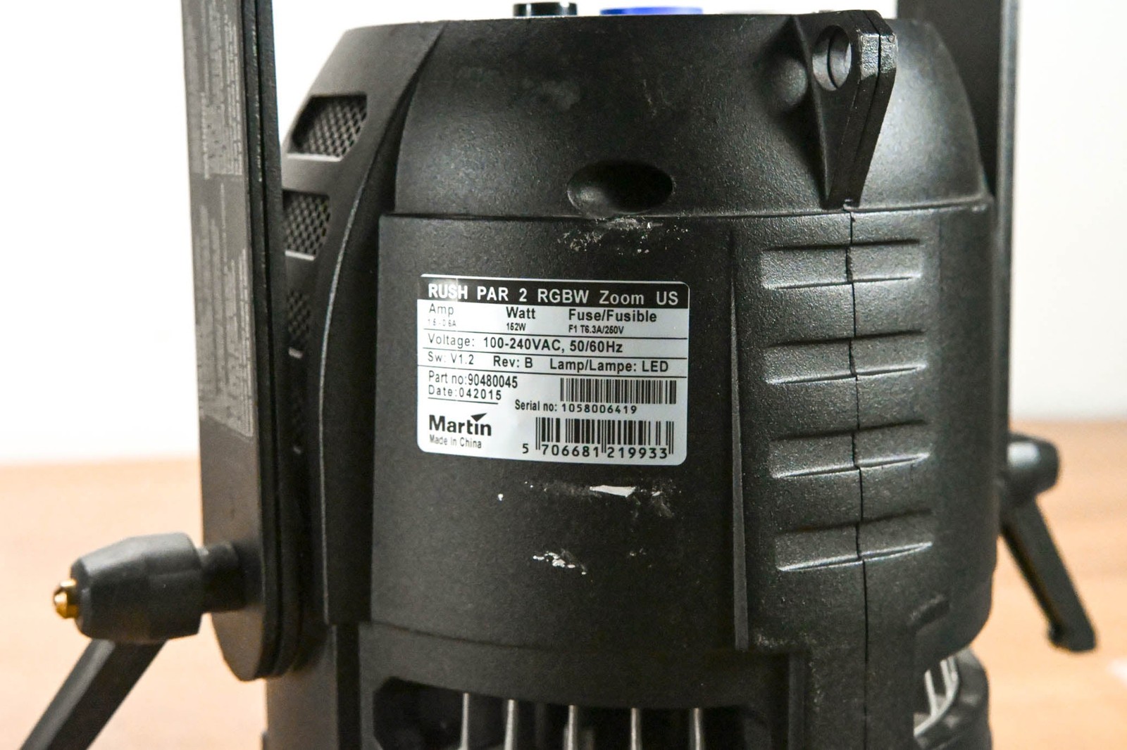 Martin Lighting RUSH PAR 2 RGBW Zoom US LED Par Can CG014GE