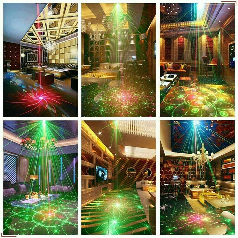 1024Pattern LED Laser Projector Stage Party RGB DJ KTV Disco Light Xmas Lighting