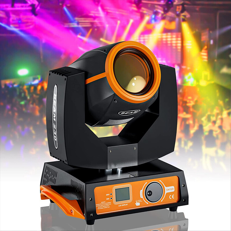 8+16 Prisms 7R 230W Beam Moving Head Light 17Patterns RGBW Stage Strobe Lights