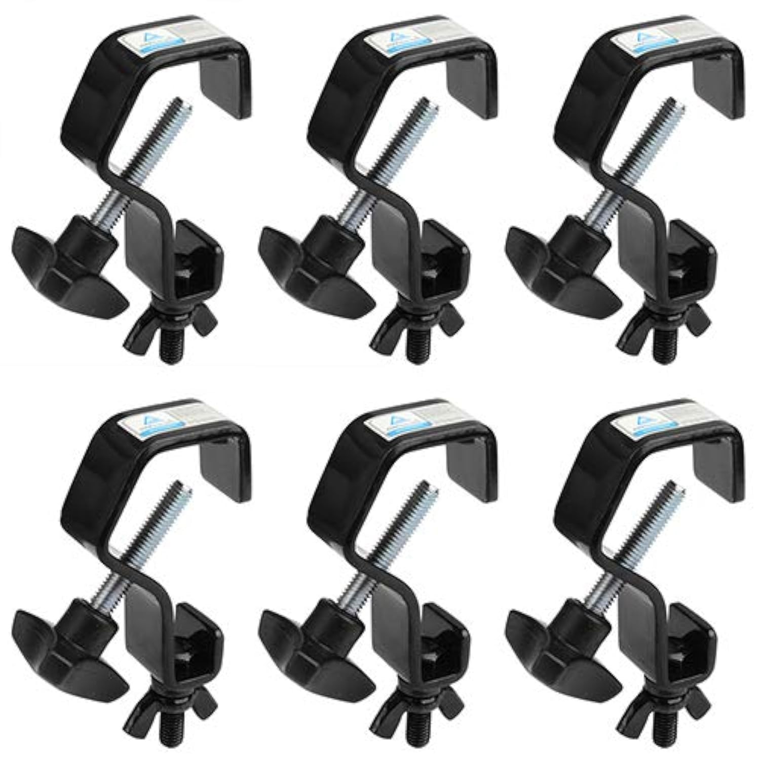 MOUNTAIN_ARK 6 Pack Black Stage Lihgt C Clamps Fits 1-1-1/8 Truss, Heavy Duty…
