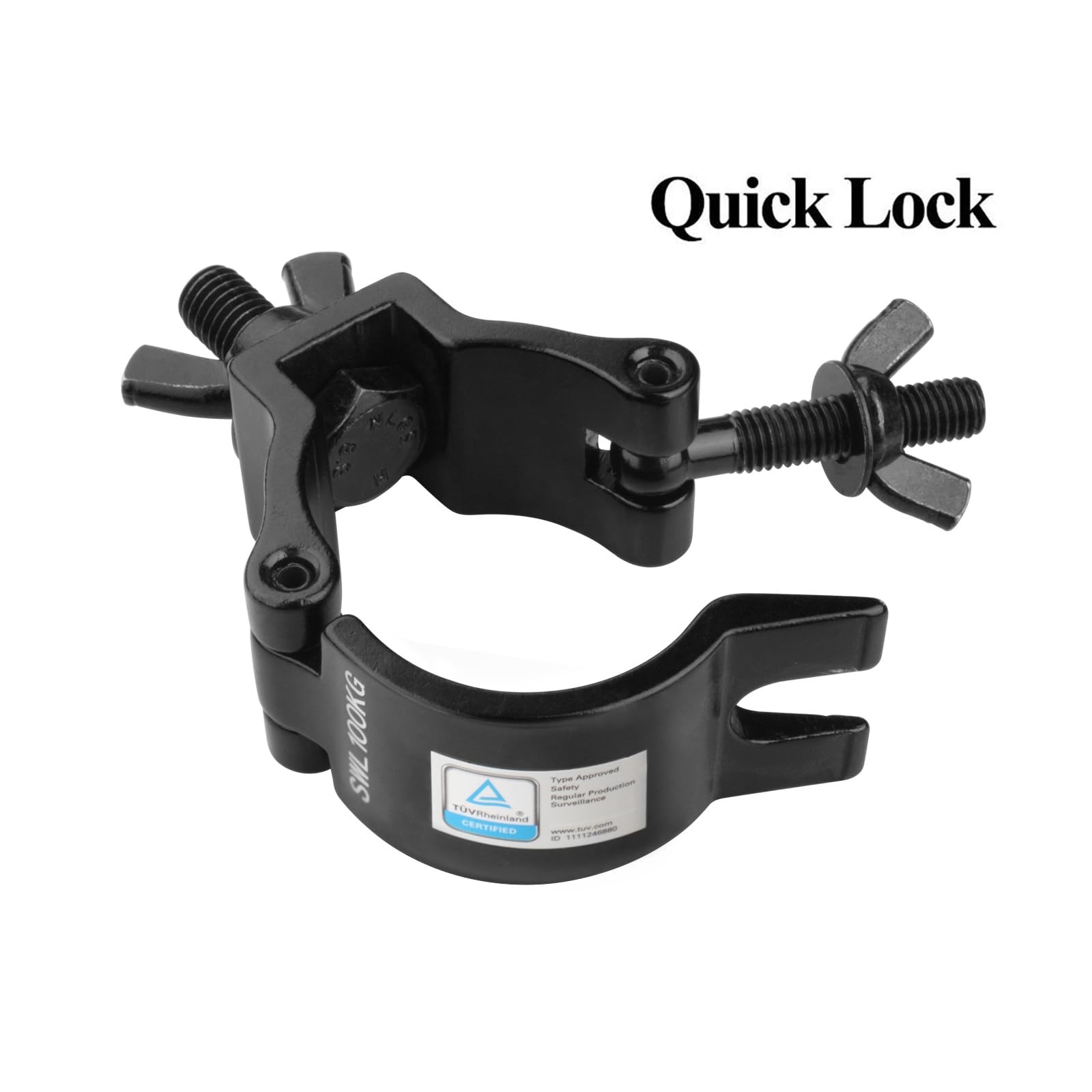 10 Pack Black Truss Clamps,Aluminum Alloy DJ Light Clamp,Fits O.D. 2 Inch Tru…