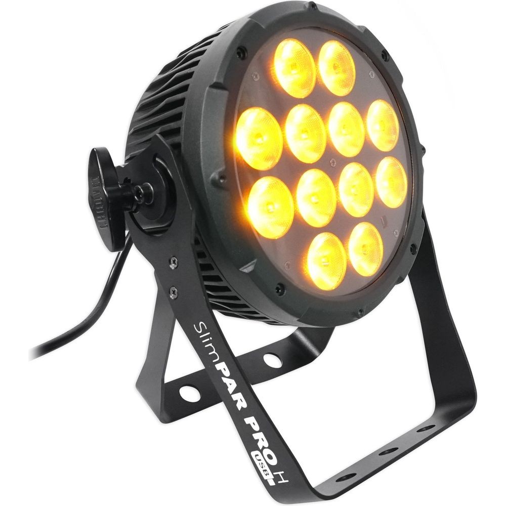 (2) Chauvet DJ SlimPar Pro H USB D-Fi RGBAW+UV LED Par Can Wash Light Fixtures