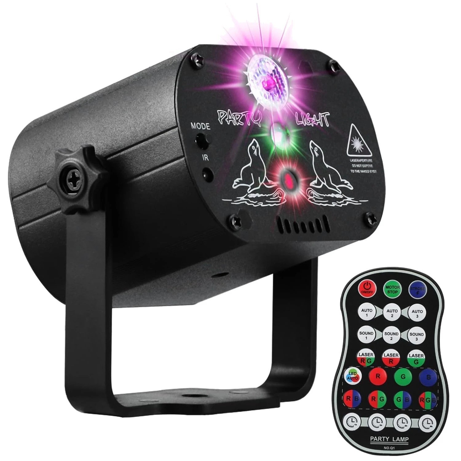 Portable DJ Disco Stage Light with Sound Control
