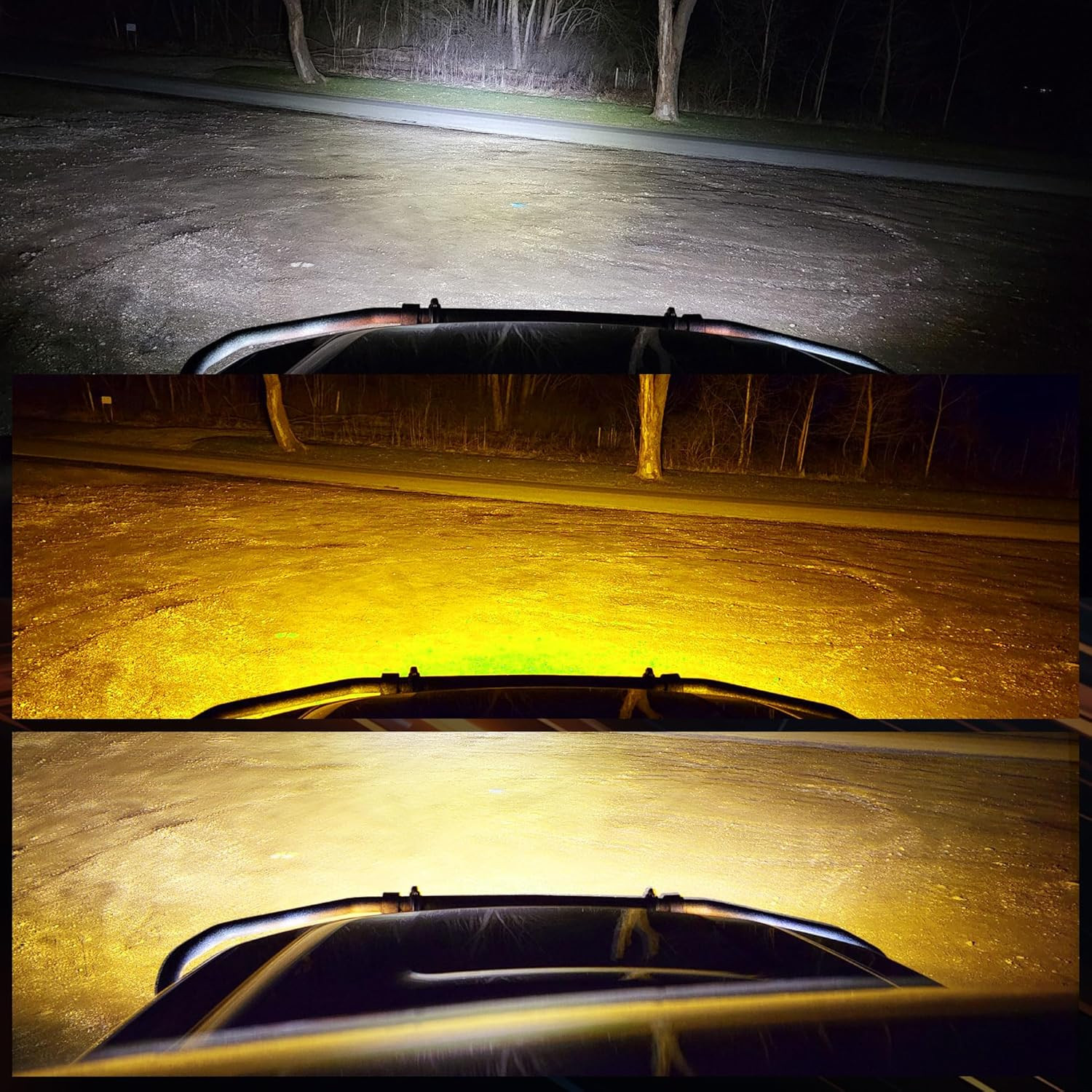 32 Inch 180W Curved LED Light Bar White/Amber Flasing Strobe with Six Modes Spot