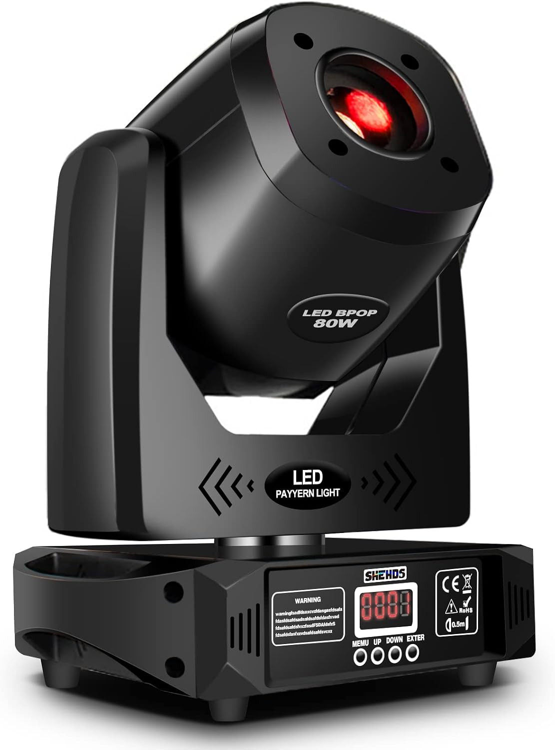 Moving Head Light LED 80W Spotlights with 8 Colors 8 Gobos DJ Lights 3-F