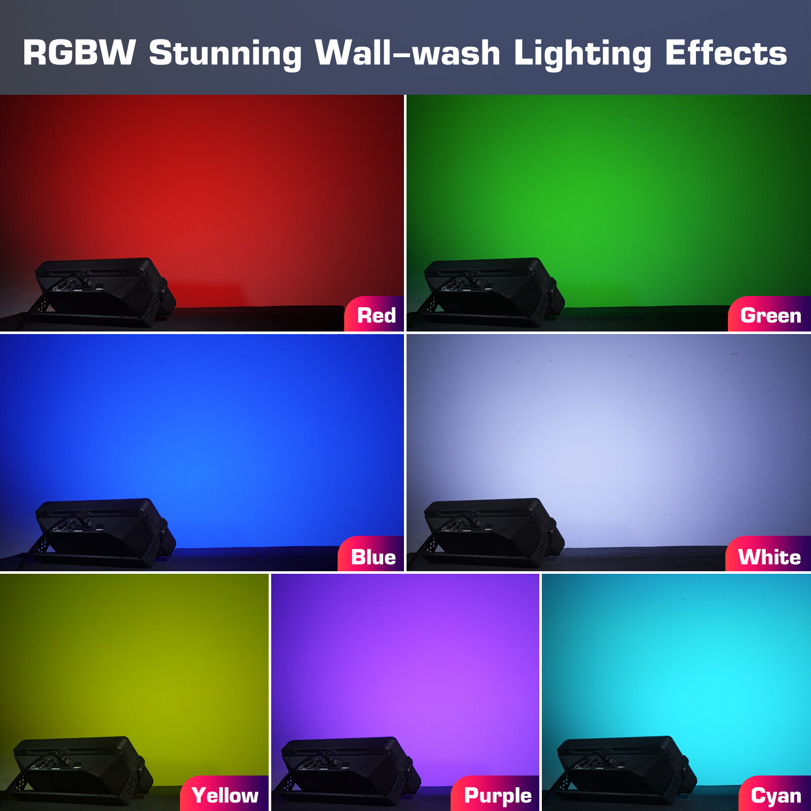 UKING 450LED Wall Wash Bar Lights DMX DJ RGBW Stage Effect Lighting w/Remote