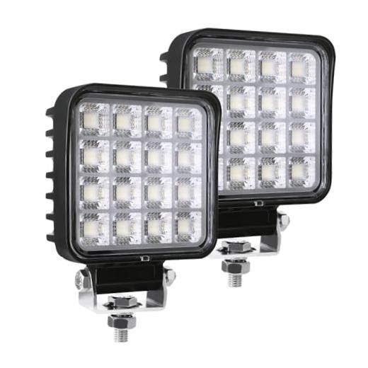 4.3 Inch 192W 12600lm LED Tractor Work Lights, 2PCS IP68 Waterproof 4.3″/192W