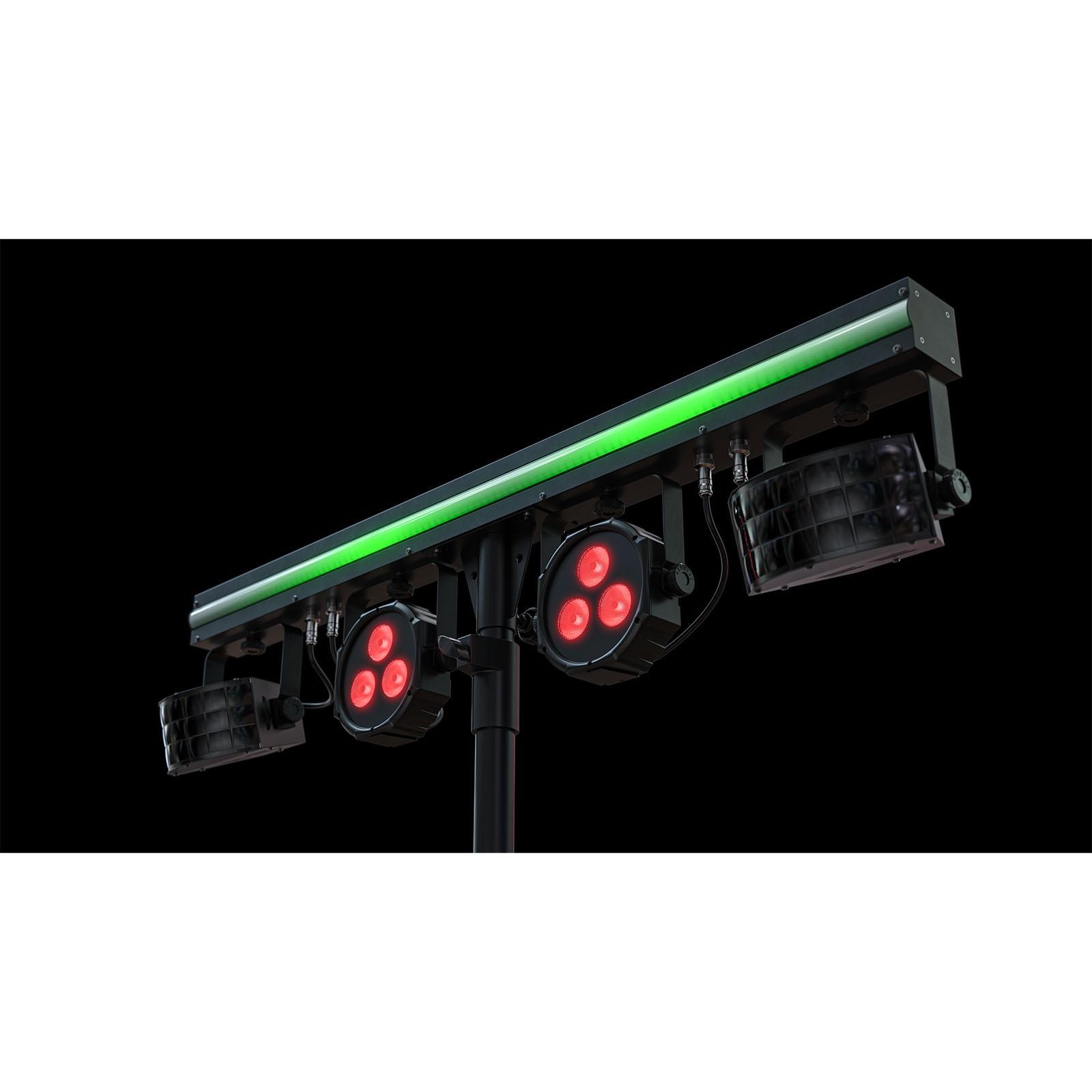 Chauvet DJ GigBAR 3 ILS 3-in-1 Derby Par Strip Effect Lighting System w Stand