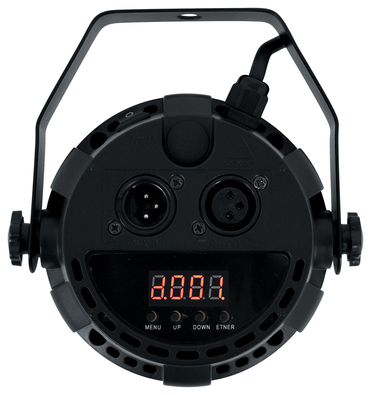Rockville RockPAR TRI LED RGB Compact Par Can Pro DJ DMX Wash Light+Remote Black