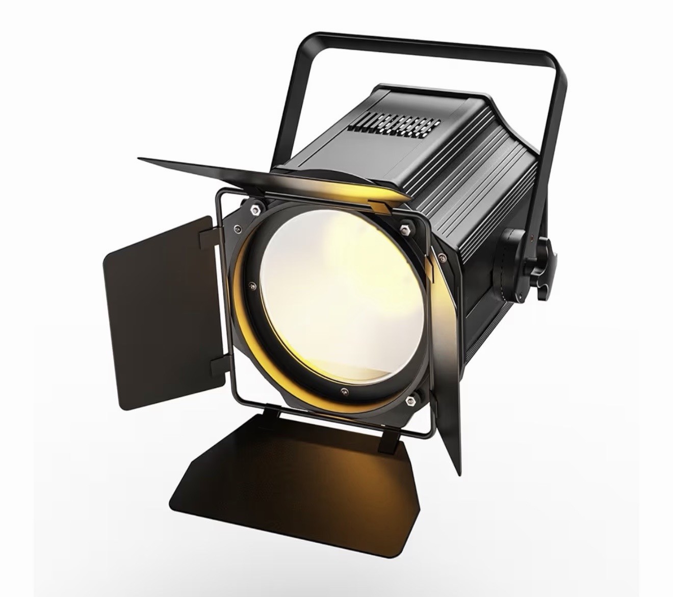 Stage Light With Barn Doors 200W Cob LED 2 In 1 Cool White & Warm White