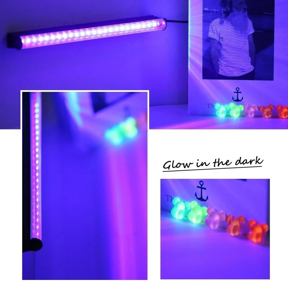 Black Light Bar Fixtures Ultraviolet Lamp Strip US Plug Party Club