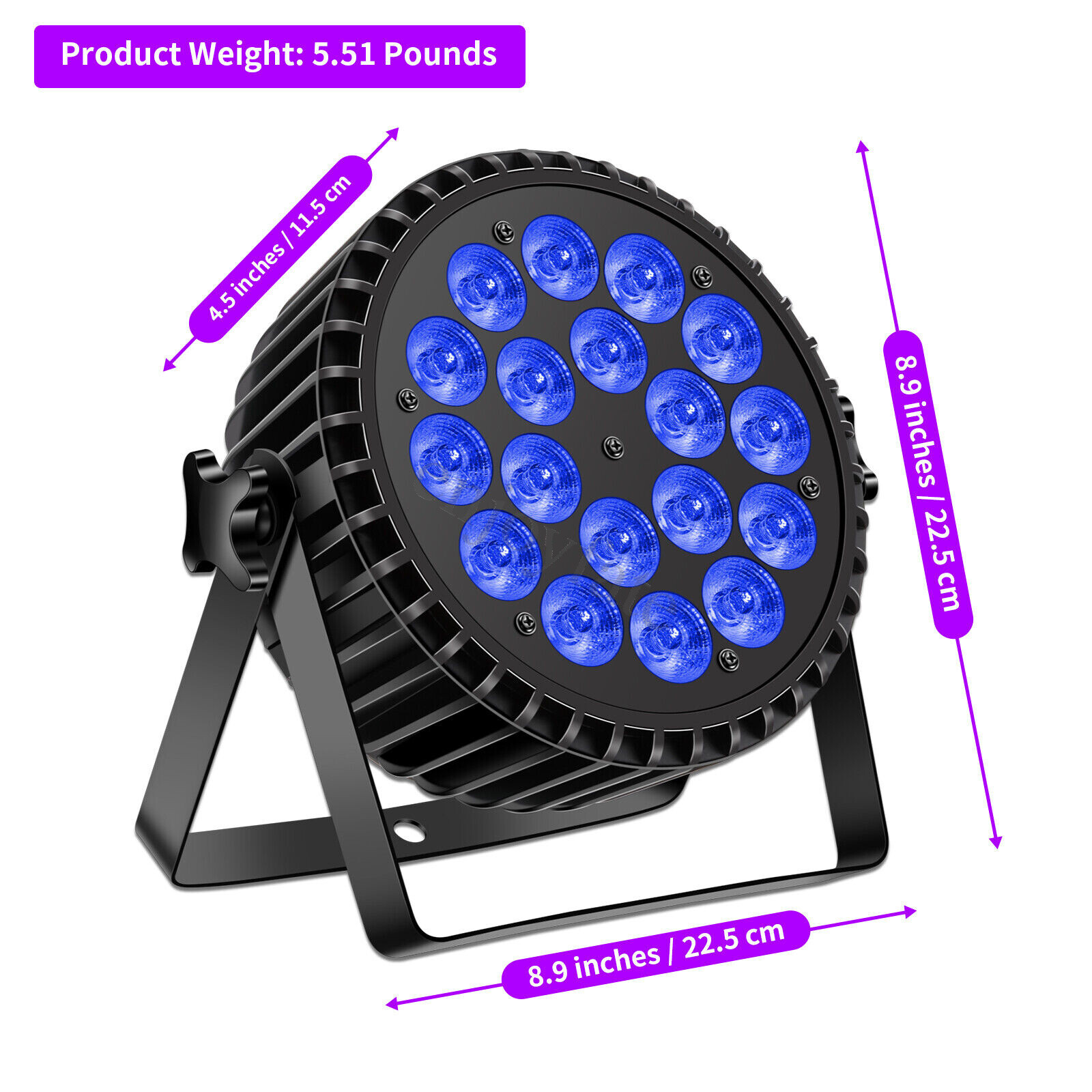 10pcs 270W 18LED Par Light RGBW Stage Bar Wash Lighting DMX DJ Disco Party Show