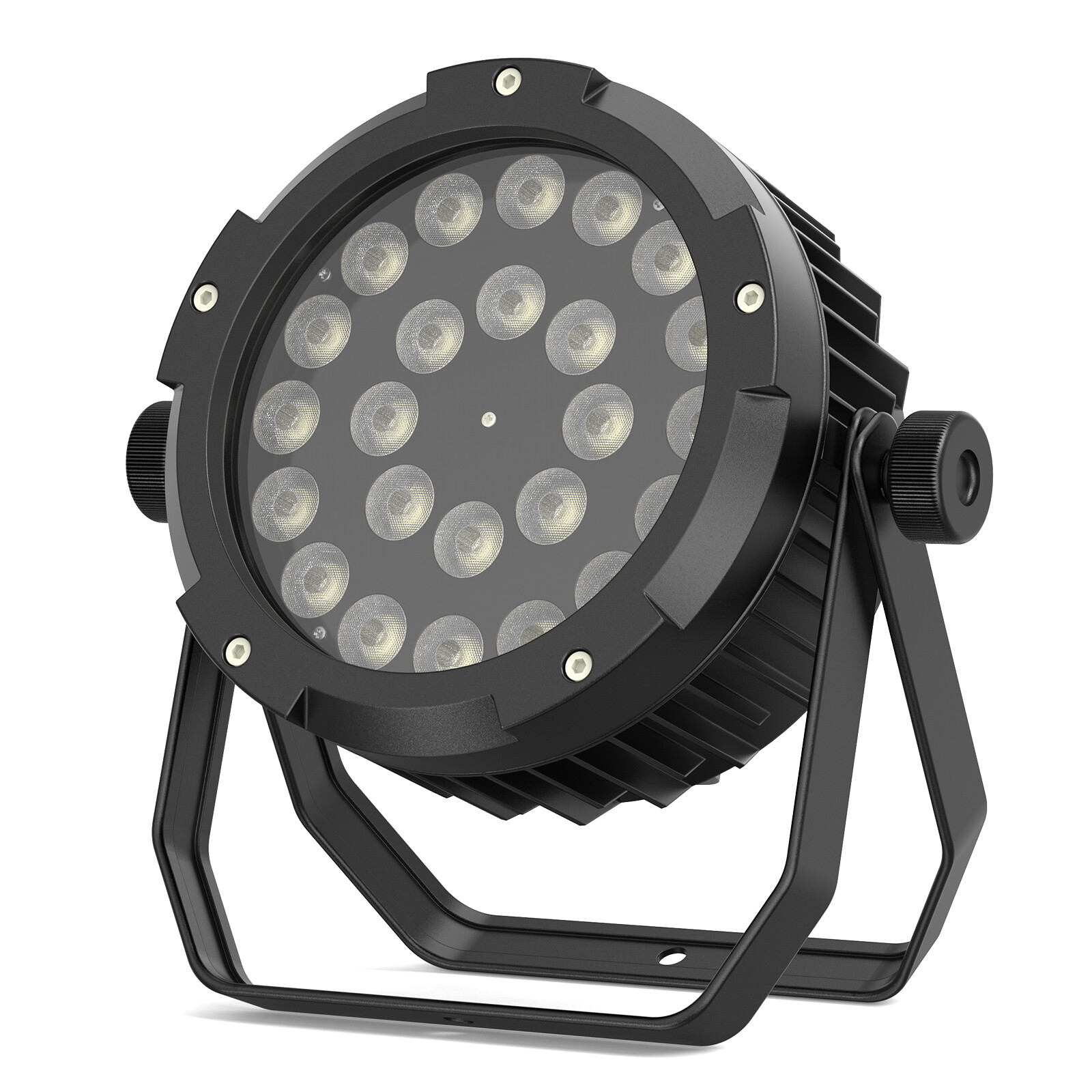 UKING 24x18W 6in1 RGBWA+UV Waterproof Par Light DMX Outdoor Stage Wash Lighting