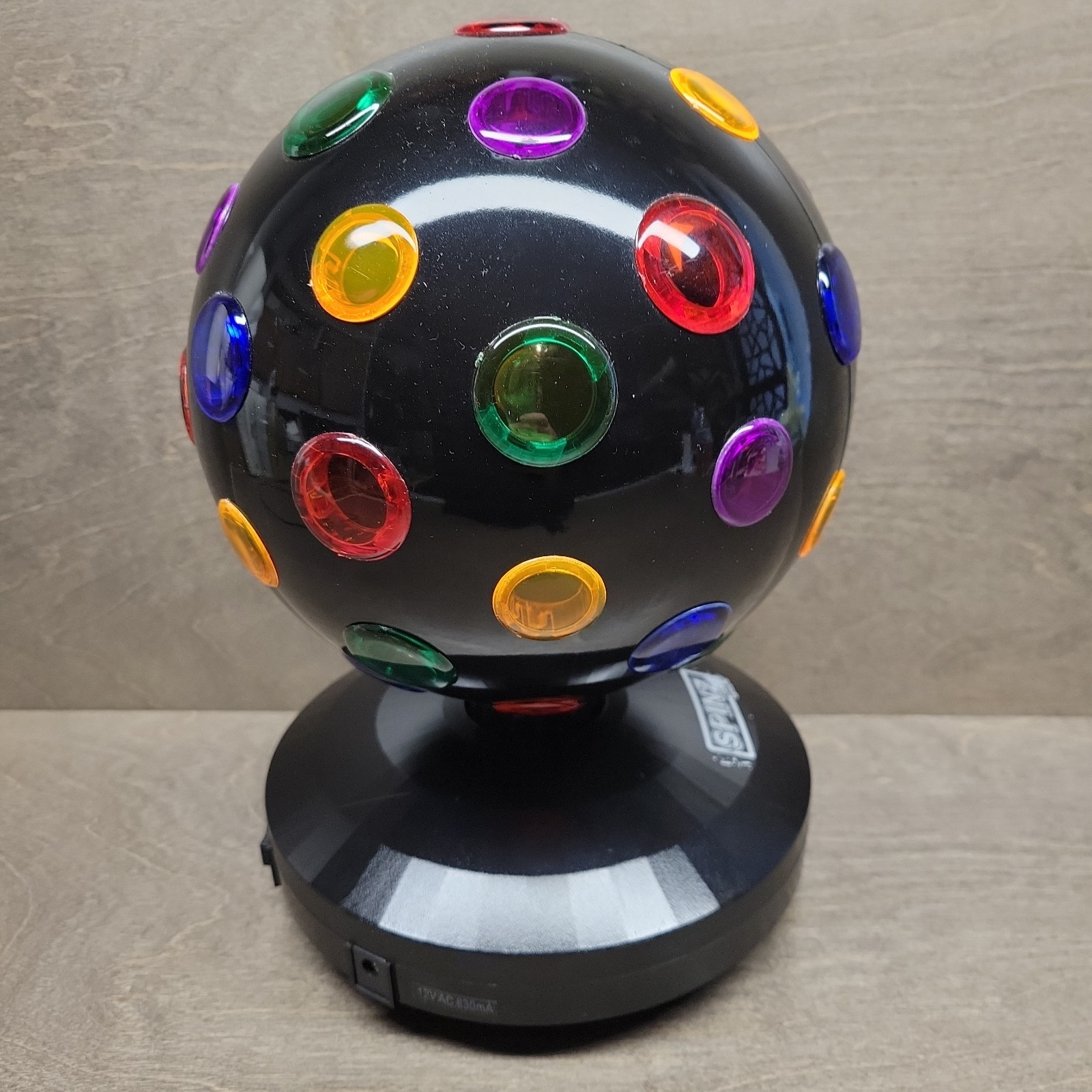Spinz Special FX Spinning Disco Multicolor Light Ball Party Lamp Decor Working