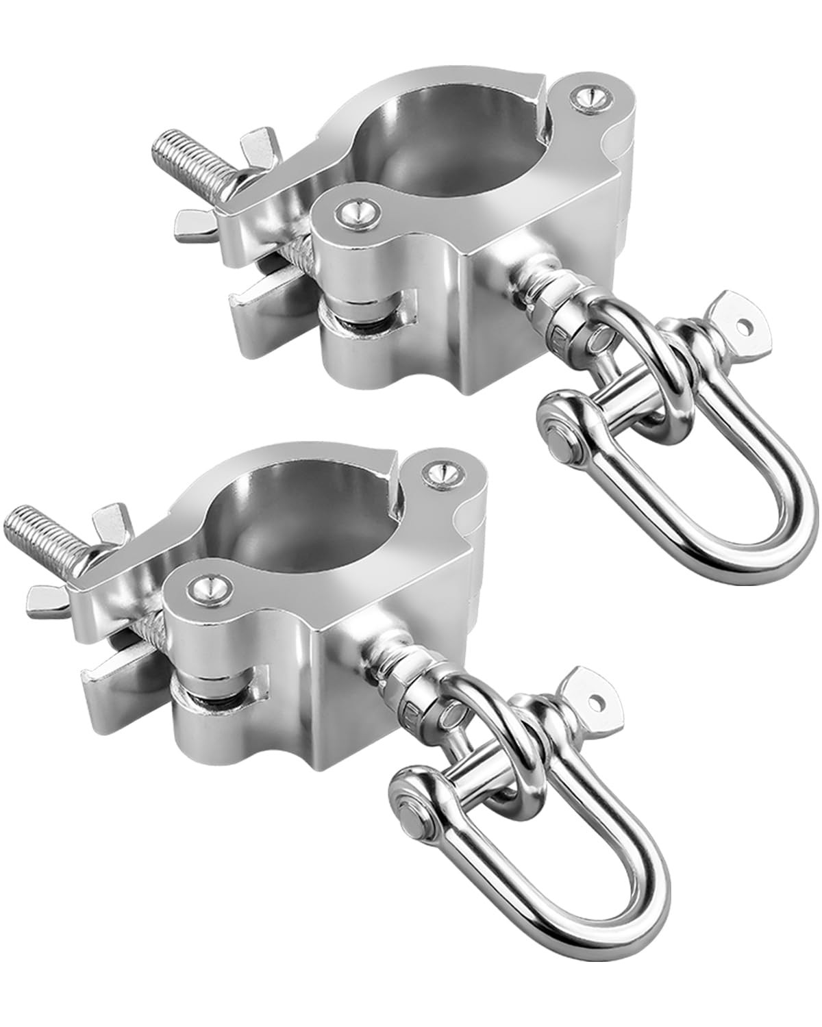 2 PCS Stage Truss Lighting Clamp Aluminum DJ Light 4052mm Tube Mount LED