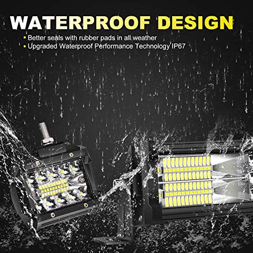 LED Light Bar 40/42 Inch 576W Curved Triple Row Flood Spot Combo 40/42 inch