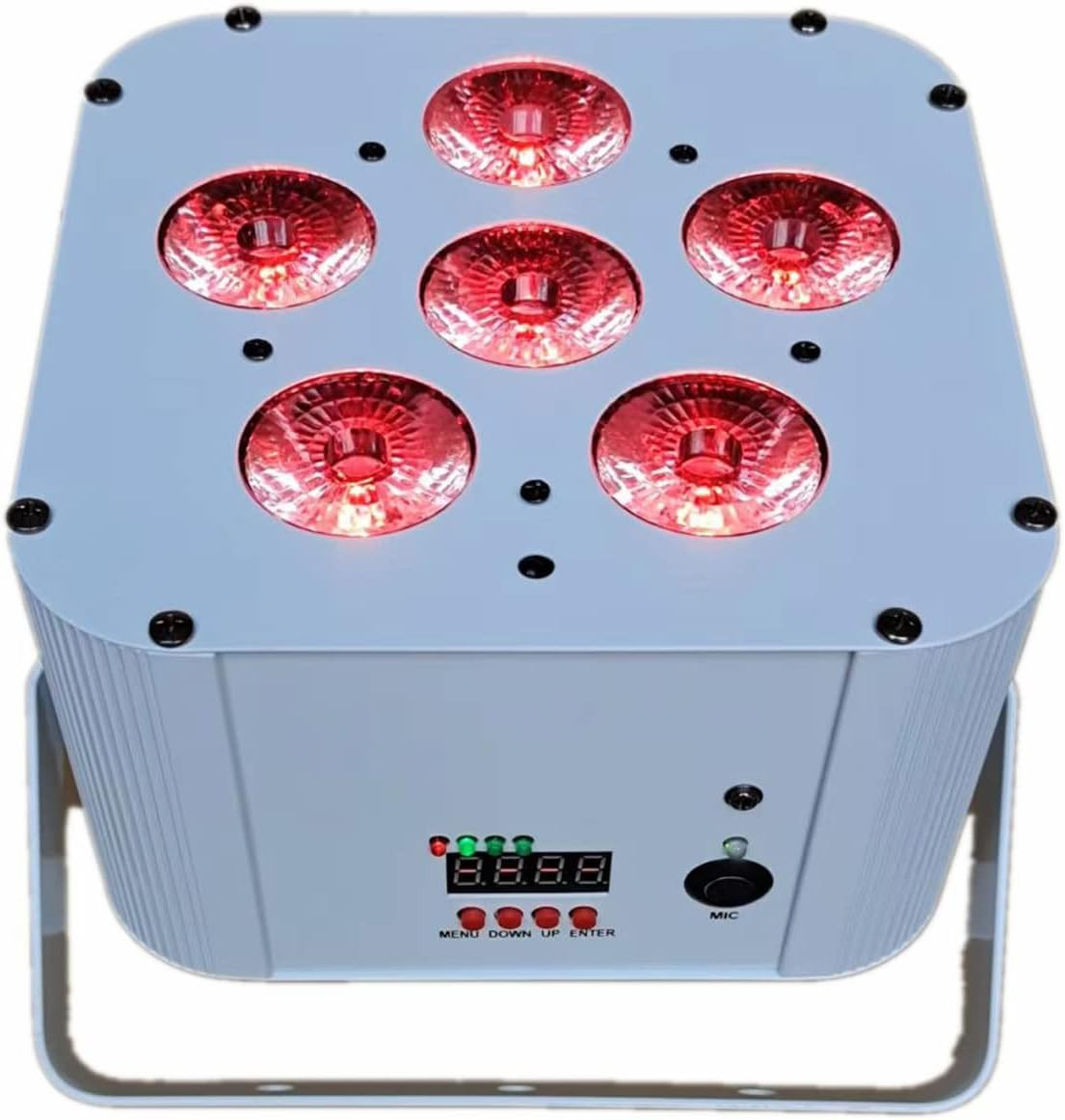 6X18W RGBWAUV 6 in 1 Wireless DMX Rechargeable Battery Power Led Par Light DJ Di
