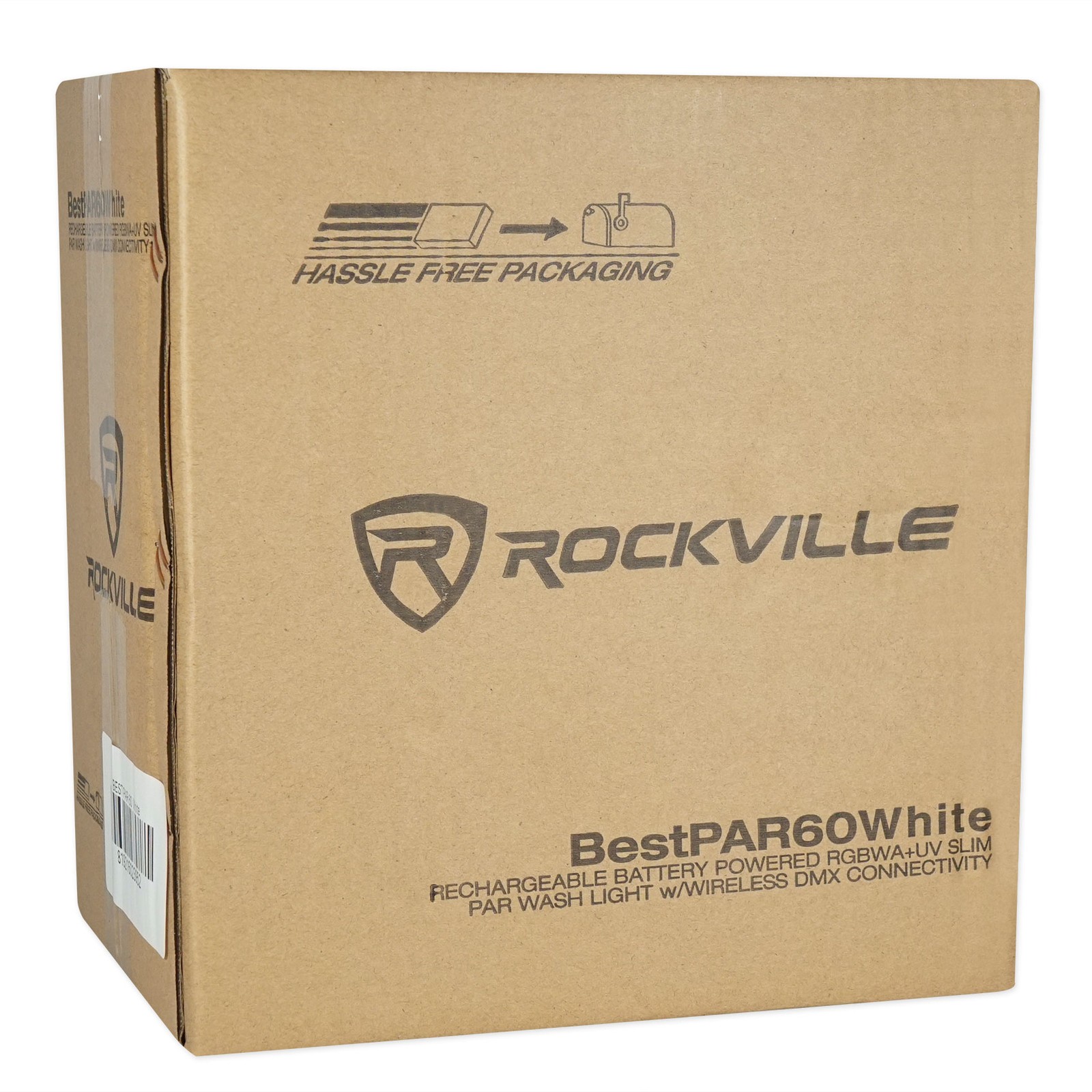 Rockville BEST PAR 60 White RGBWA+UV Battery Powered Wireless DMX Wash Par Light