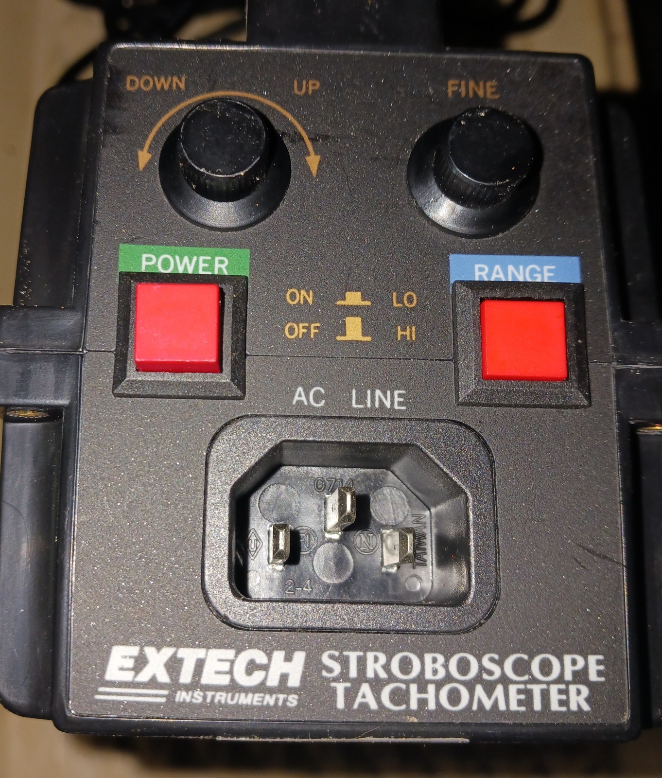 Extech Digital Stroboscope/Tachometer variable Strobe Light effect W/Cord