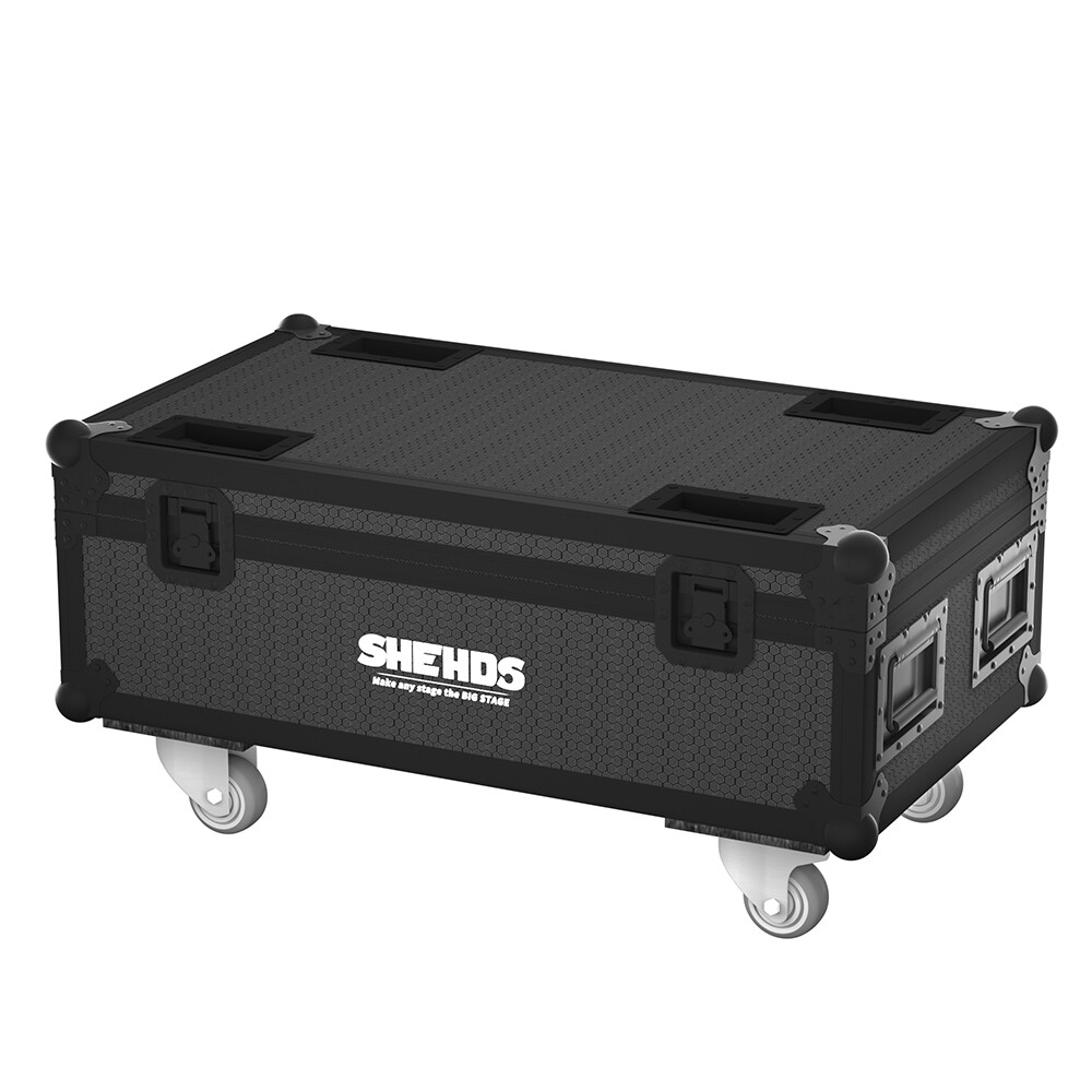SHEHDS 10Pcs RGBWA+UV Wifi APP Wireless Remote Control 6x18w With Flightcase