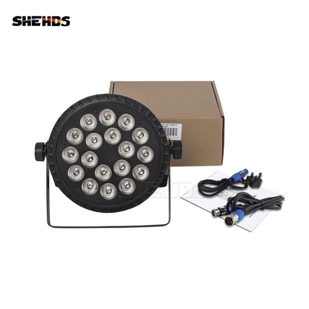 SHEHDS 18x18w RGBWA UV Par Lighting LED DMX Stage Light For DJ Disco Party Show