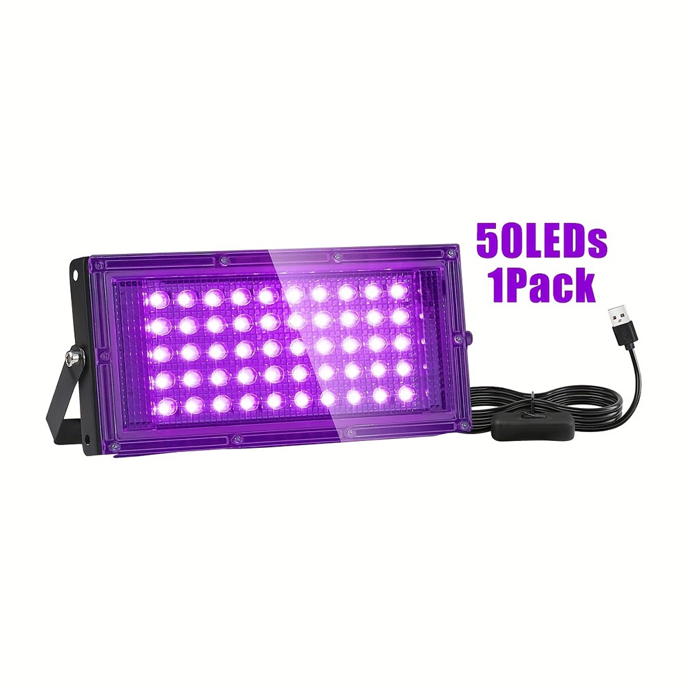 LED Black Light 100W Powerful UV Spotlight, 395nm UV Lamp for Christmas Lights