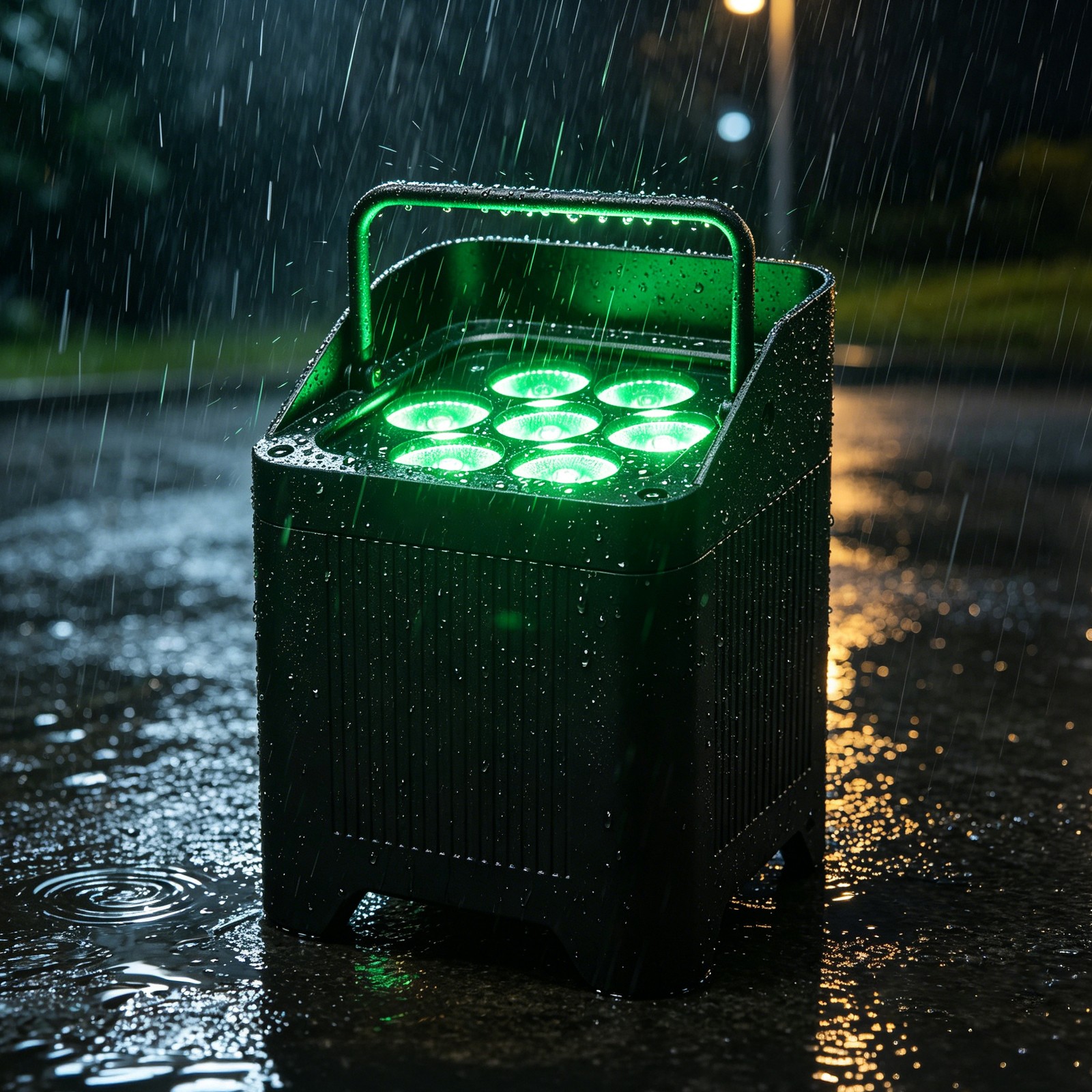 175W 7LED Waterproof Wireless Par Light Battery DMX RGBWA+UV Led Uplights W/Case