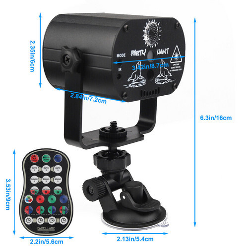 1024Pattern DJ Disco Party Stage Light Laser Projector LED RGB KTV Show Lighting