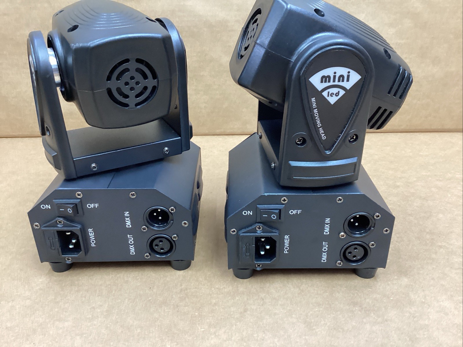 2PCS Mini LED Mini Moving Head Beam Light with DMX AC100-240V 50/60Hz ZQ02040
