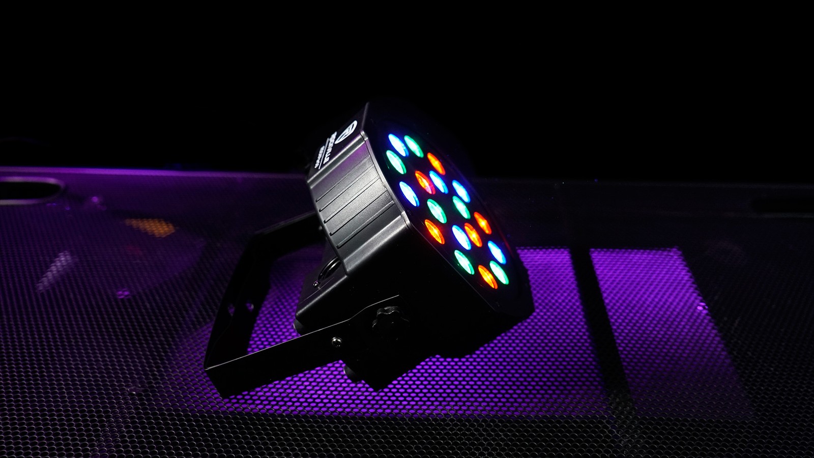 Rockville RockPAR50 LED RGB Compact Par Can DJ/Club DMX Wash Light+Cable