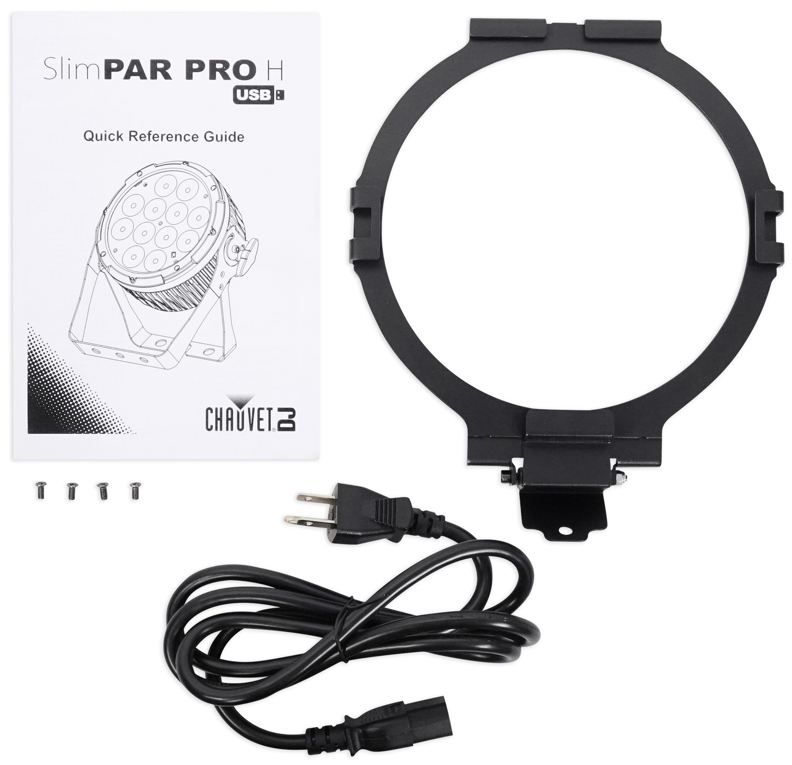 Chauvet DJ SlimPar Pro H USB D-Fi RGBAW+UV LED Wash Light+Cable+Clamp+Speaker