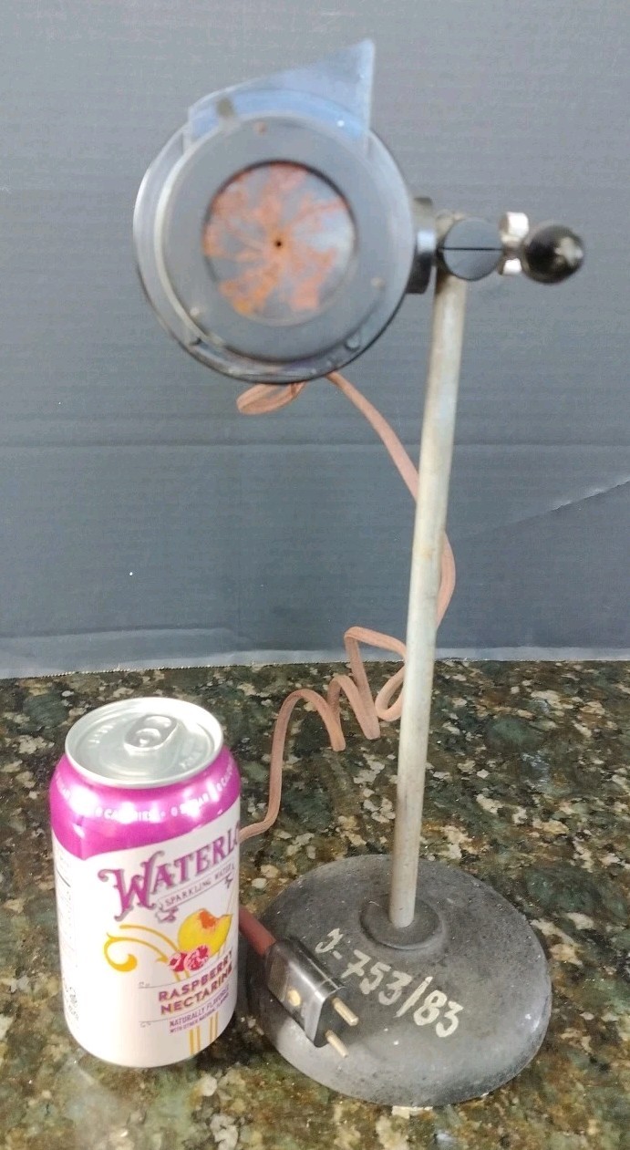Antique Meopta Theater Lab Museum Photographer Lamp Lights Czech Spotlight Iron