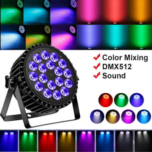 18 LED Par Stage Light 270W 4 in 1 RGBW Beam Disco DJ Bar Lights DMX Lighting