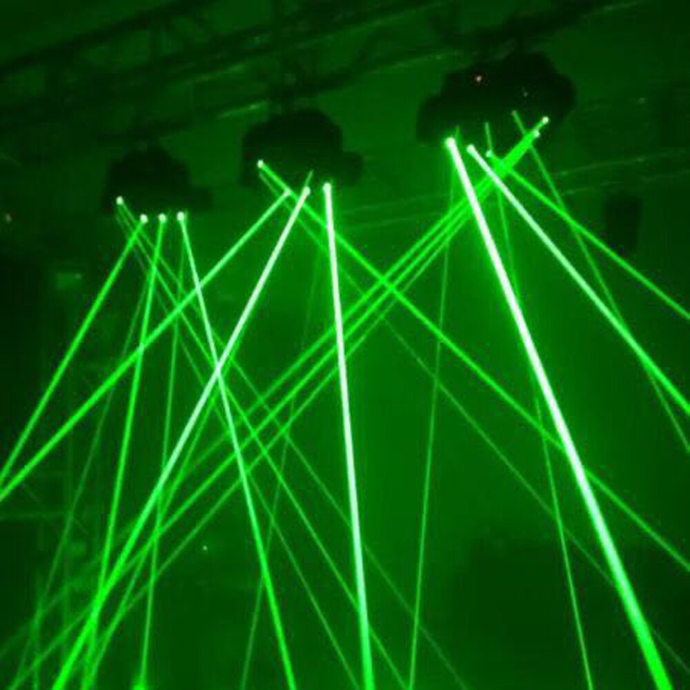9 Eyes Beam Laser Moving Head Light Full Color RGB DJ Stages Lighting Fixture