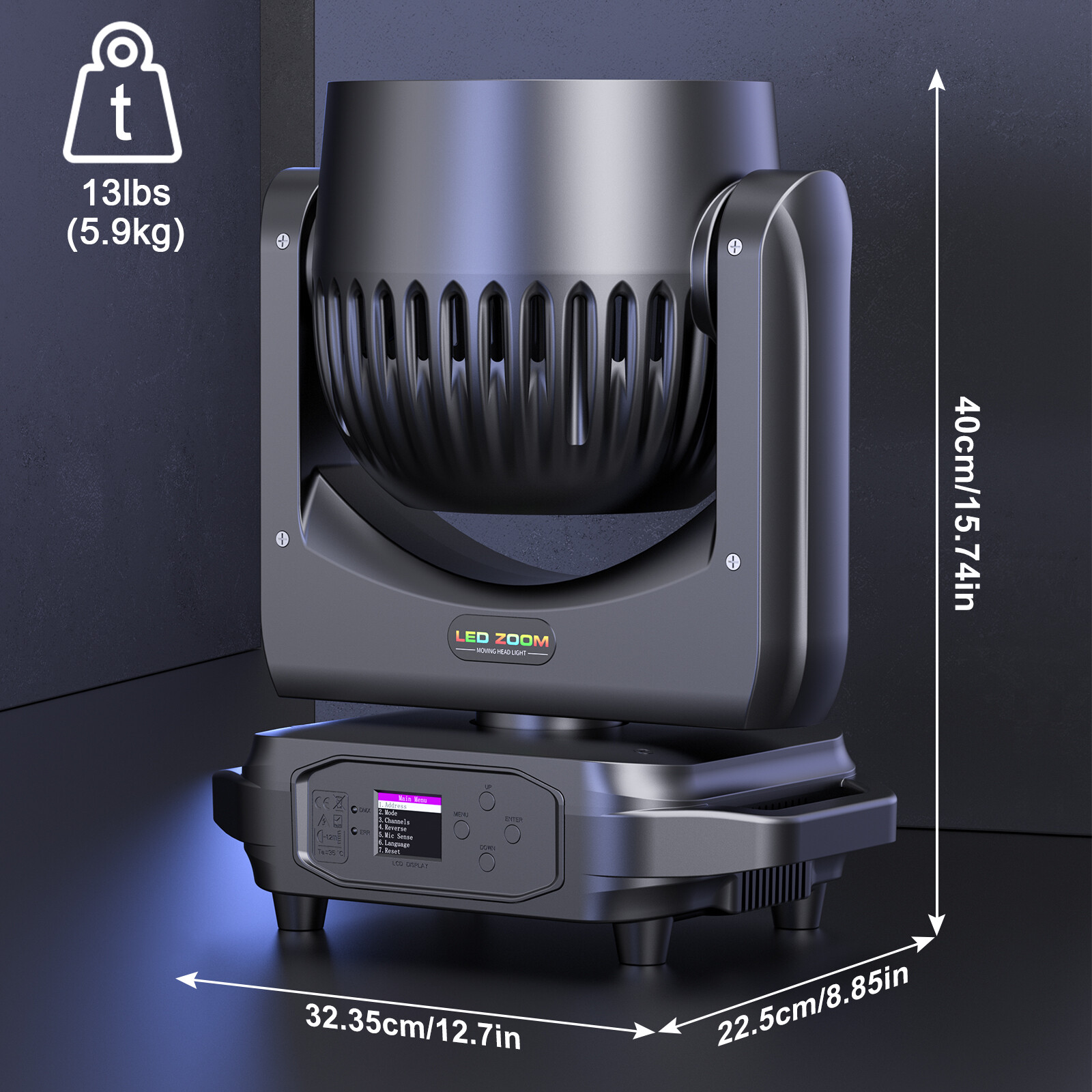 380W Moving Head Light RGBW Eye-Bee 4IN1 LED Light Zoom Beam Wash Disco Bar Show
