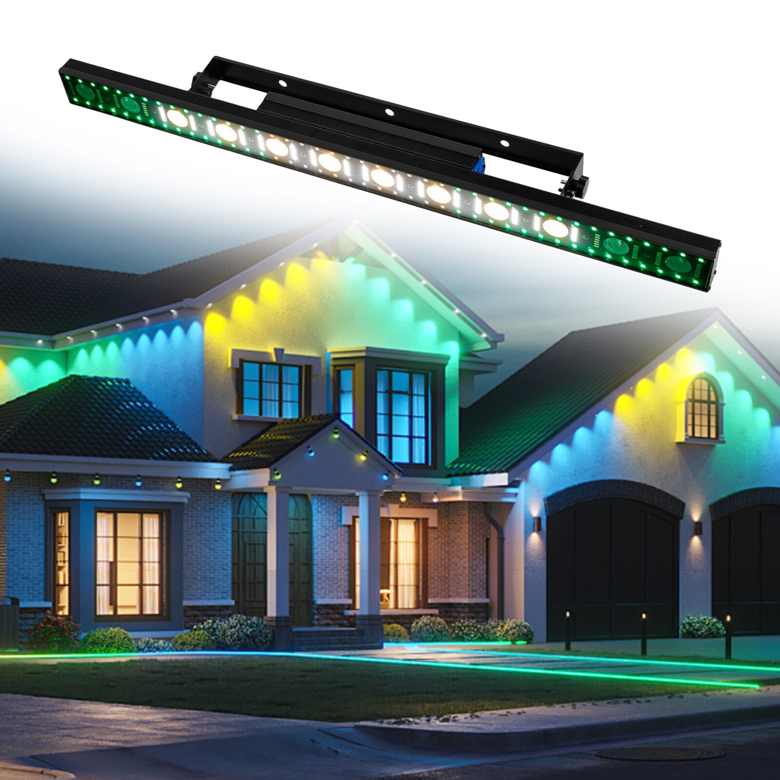 Stage Light Bar 3 in 1 LED RGB Beam Wash Light Bar 40″ 120w DJ Wash Light DMX US