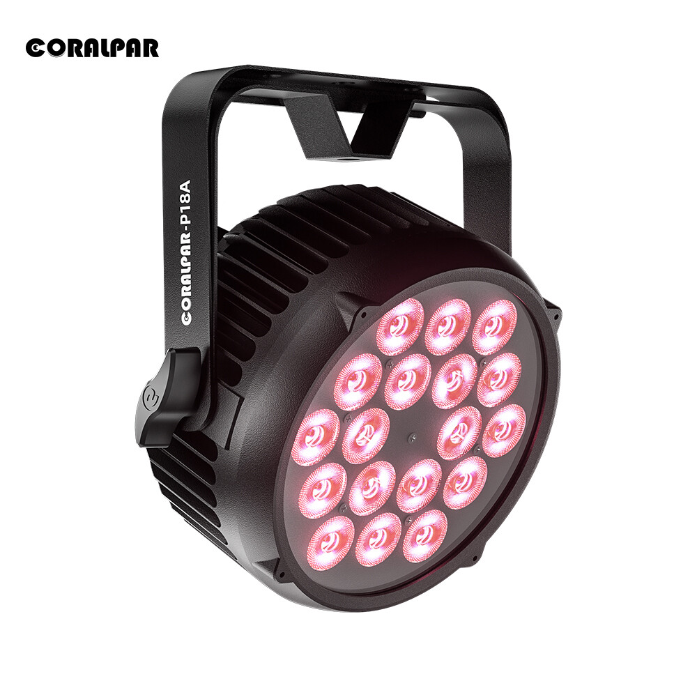 SHEHDS Upgrade version LED Flat Par 18x12W Waterproof IP65 Outdoor RGBWA+UV 6in1