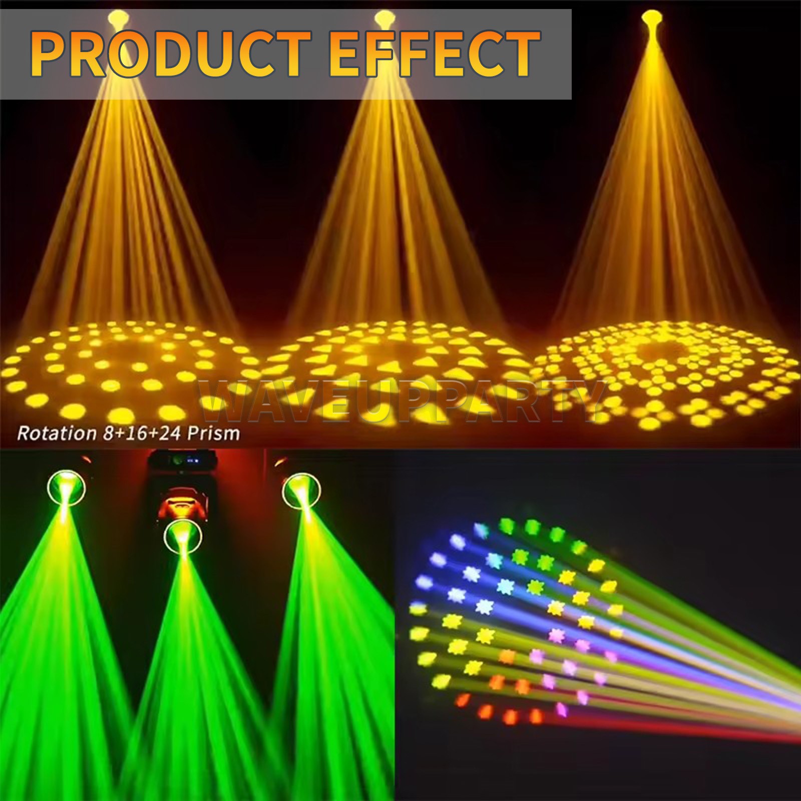 PAIDUN 230W 7R LED Sharpy Moving Head Spot Light DMX RGBW Strobe Rainbow Effect