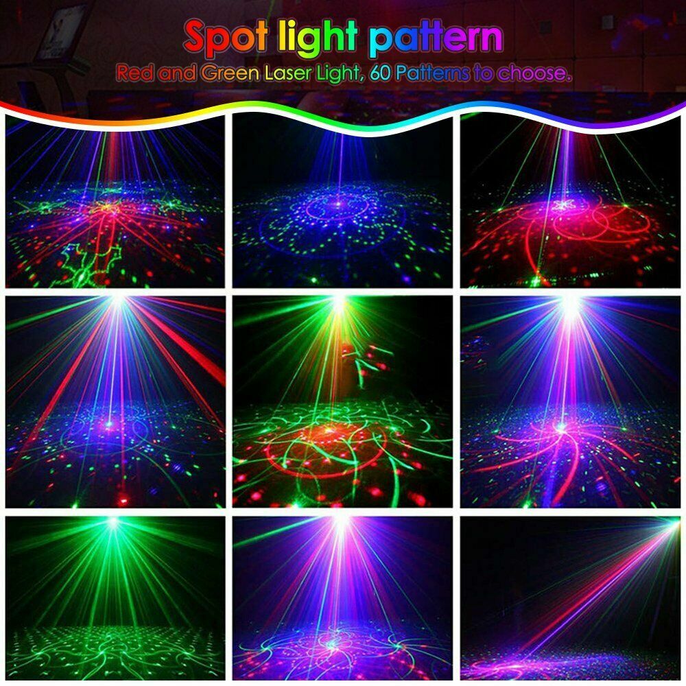560 Pattern Laser Light Projector LED RGB DJ Disco KTV Bar Show Home Party Light