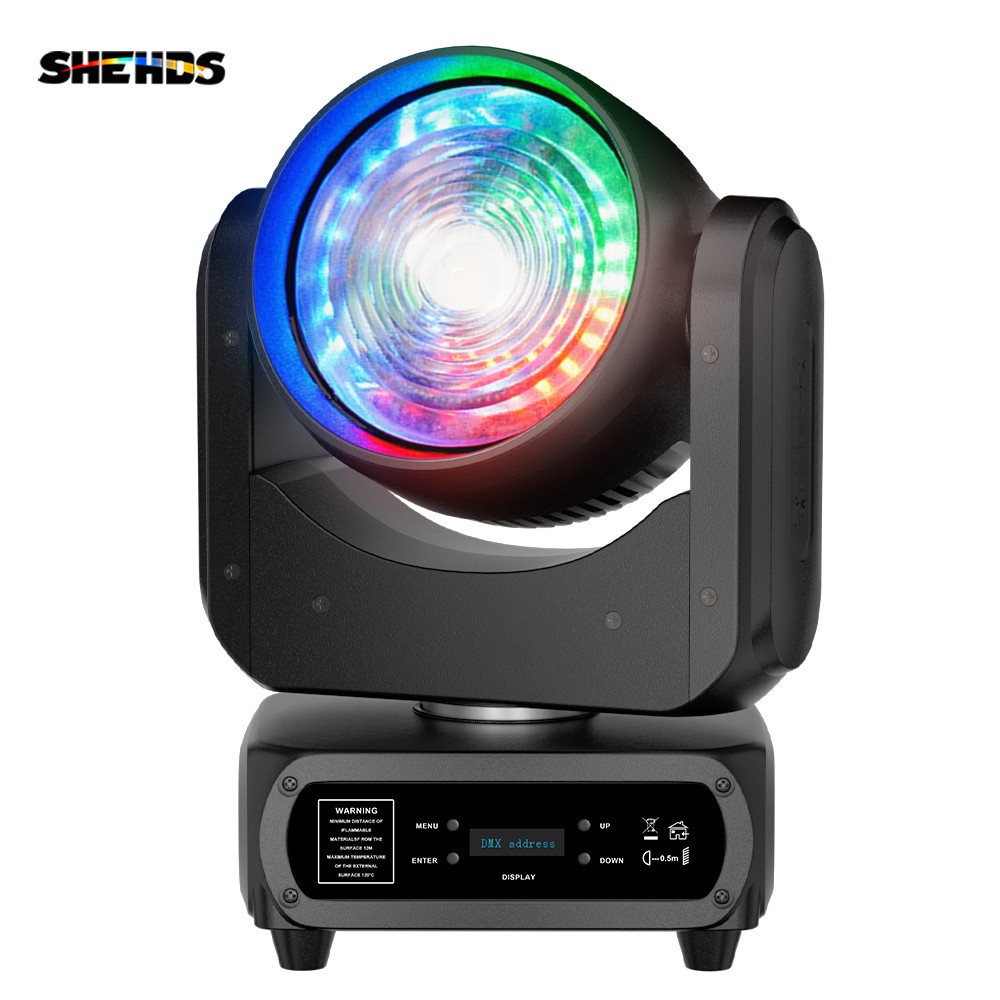 SHEHDS LED 120W Cool+Warm White Wash Spotlight DMX512 Moving Head Stage Lighting