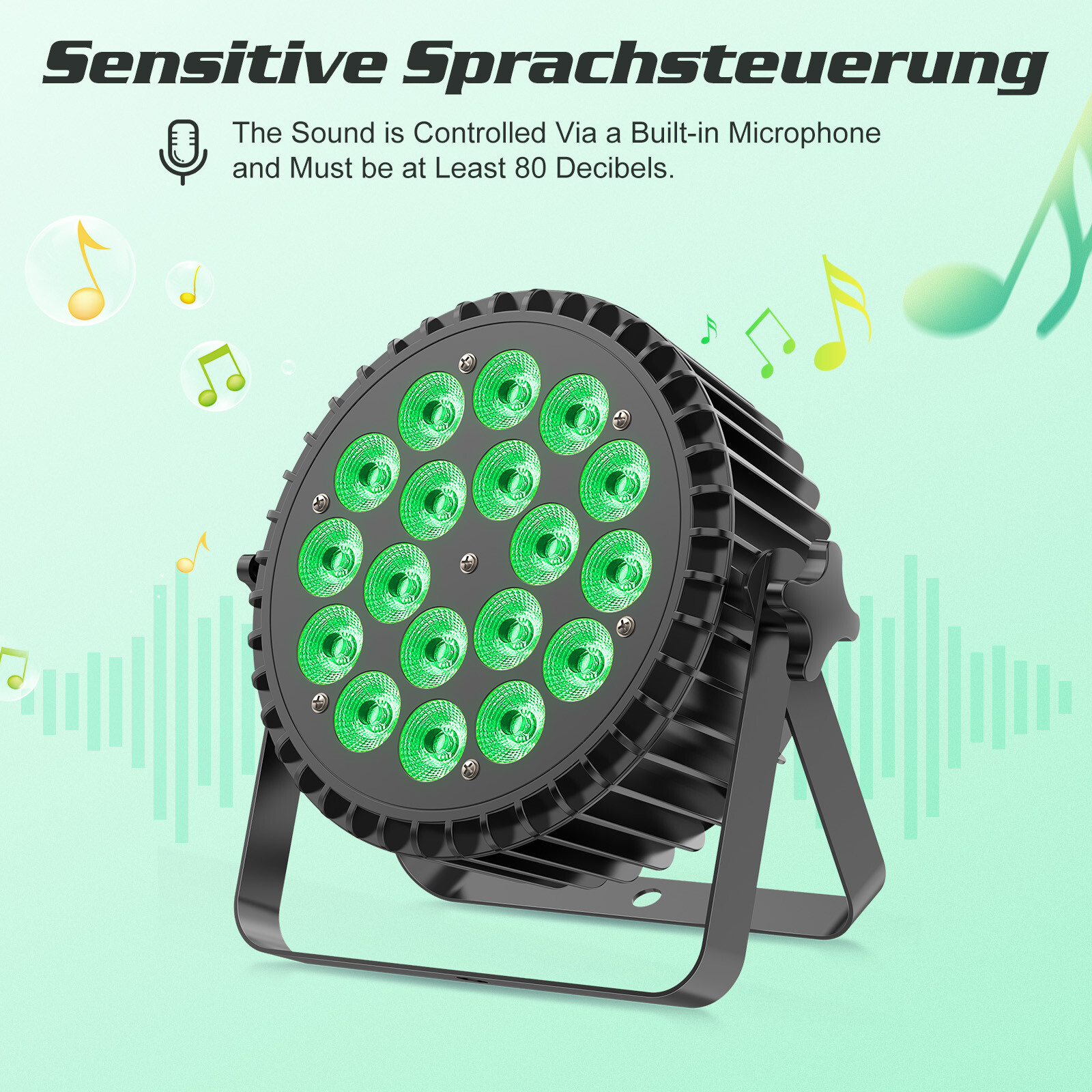 270W 18 LED PAR Can Lighting Stage Light RGBW DMX Club DJ Disco Party Show Light