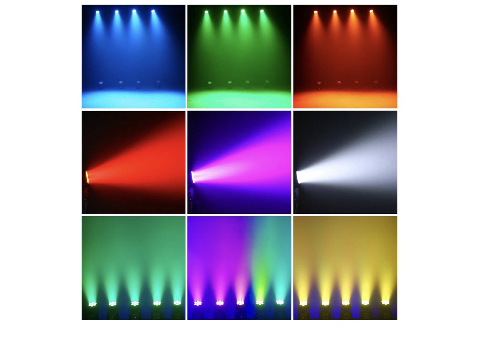 2x 105W Mini Moving Head Stage Lighting RGBW 7 LED DMX DJ Disco Party Lamp