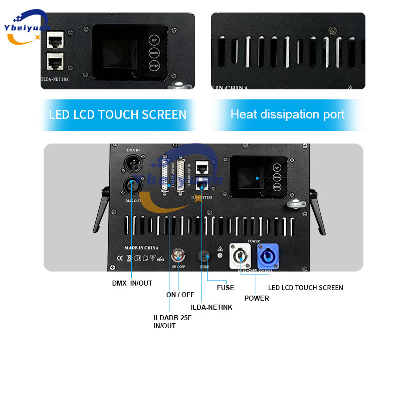 15W 20W animation laser light with mobile phone Bluetooth APP ILDA DMX interface