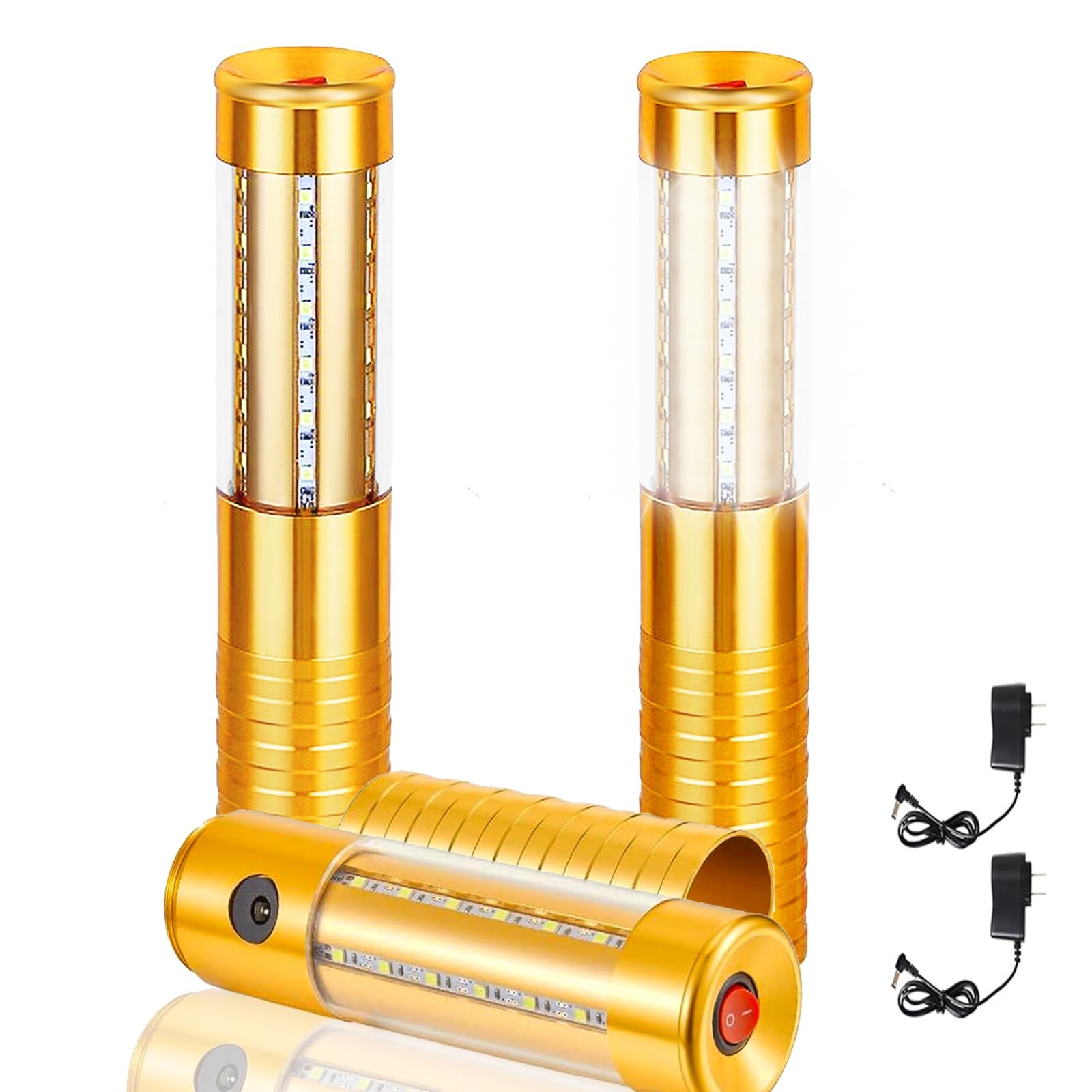 VYAOMLI 2 PCS LED Strobe Baton Lights Bottle Service Rechargeable